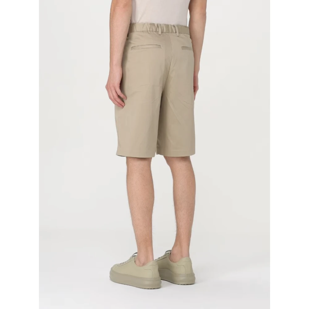 Calvin Klein Heren Regular Straight Sateen Stretch Shorts Beige Heren