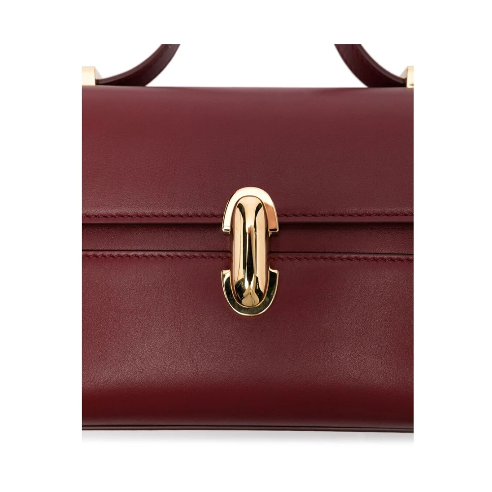 Savette Rode Bordeaux Foldover Schoudertas Red Dames