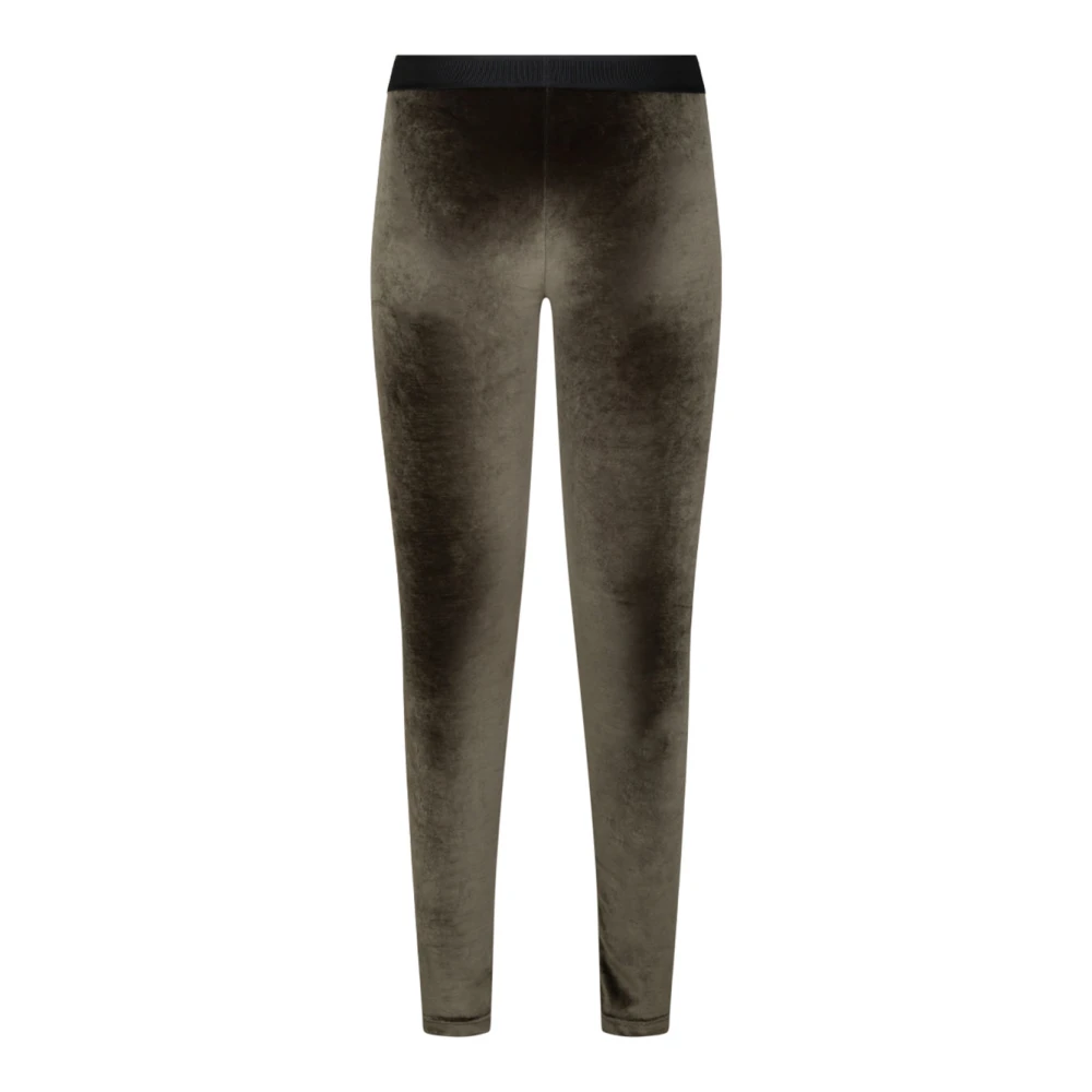 Tom Ford Moss Green Velour Leggings Green Dames