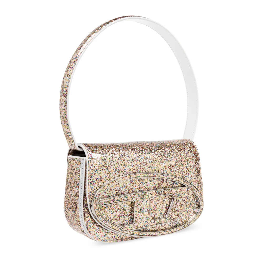 Diesel Glitter Schoudertas '1Dr' Yellow Dames