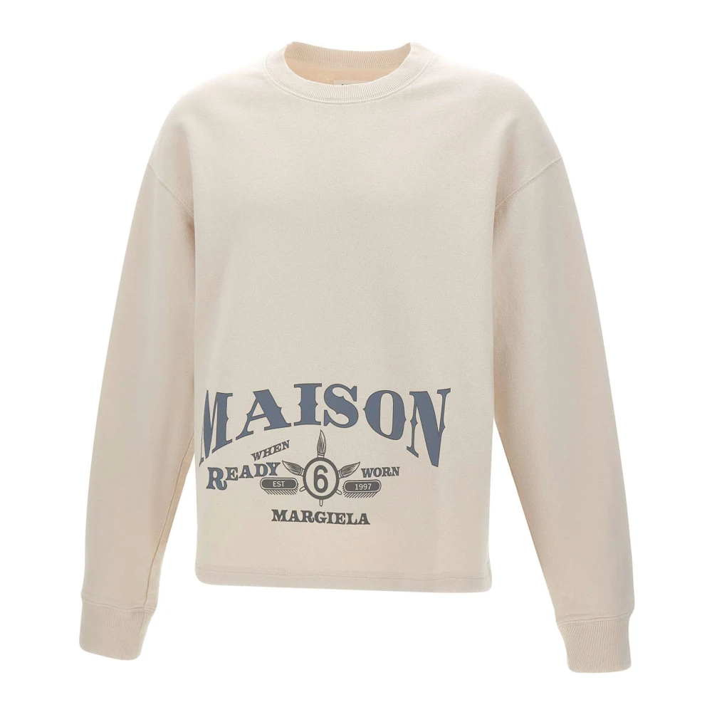 Mm6 Maison Margiela Men's Beige Jumpers - T-Shirts - S - Tops