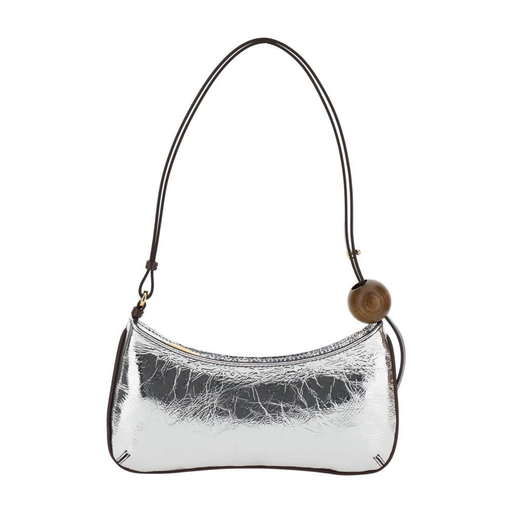 Jacquemus Stijlvolle Grijze Parel Kus Tas Gray Dames