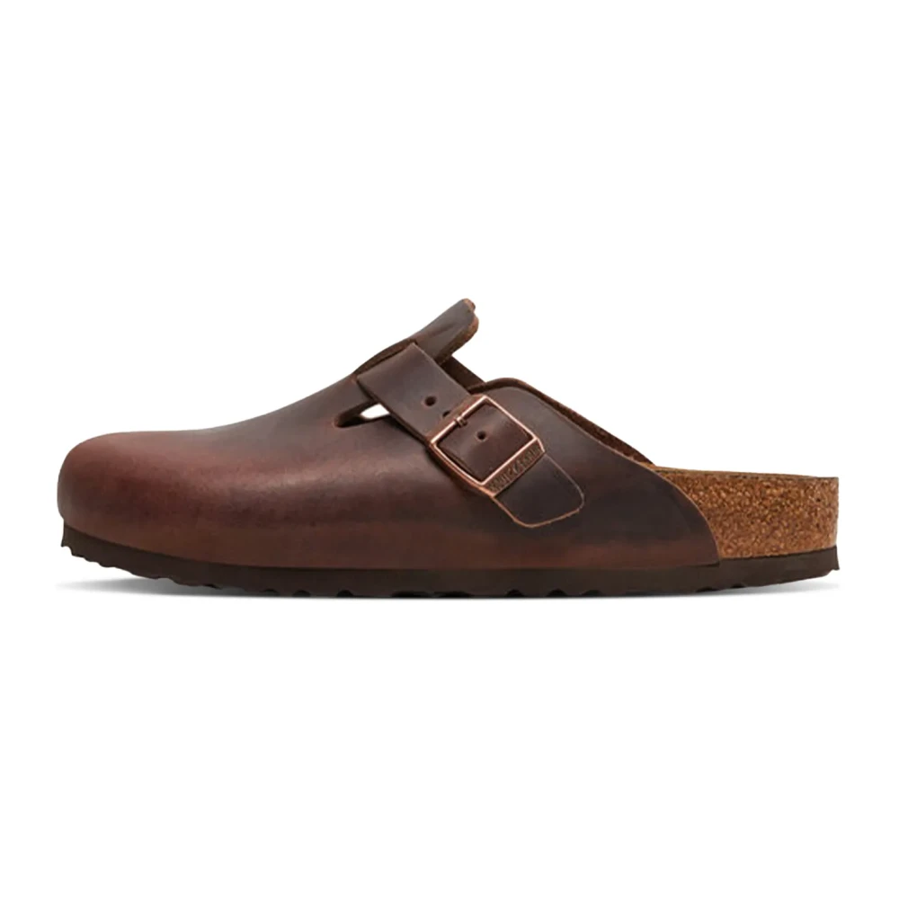 Birkenstock Men's Brown Mules, 2 Uk, Boston Habana Narrow Fit