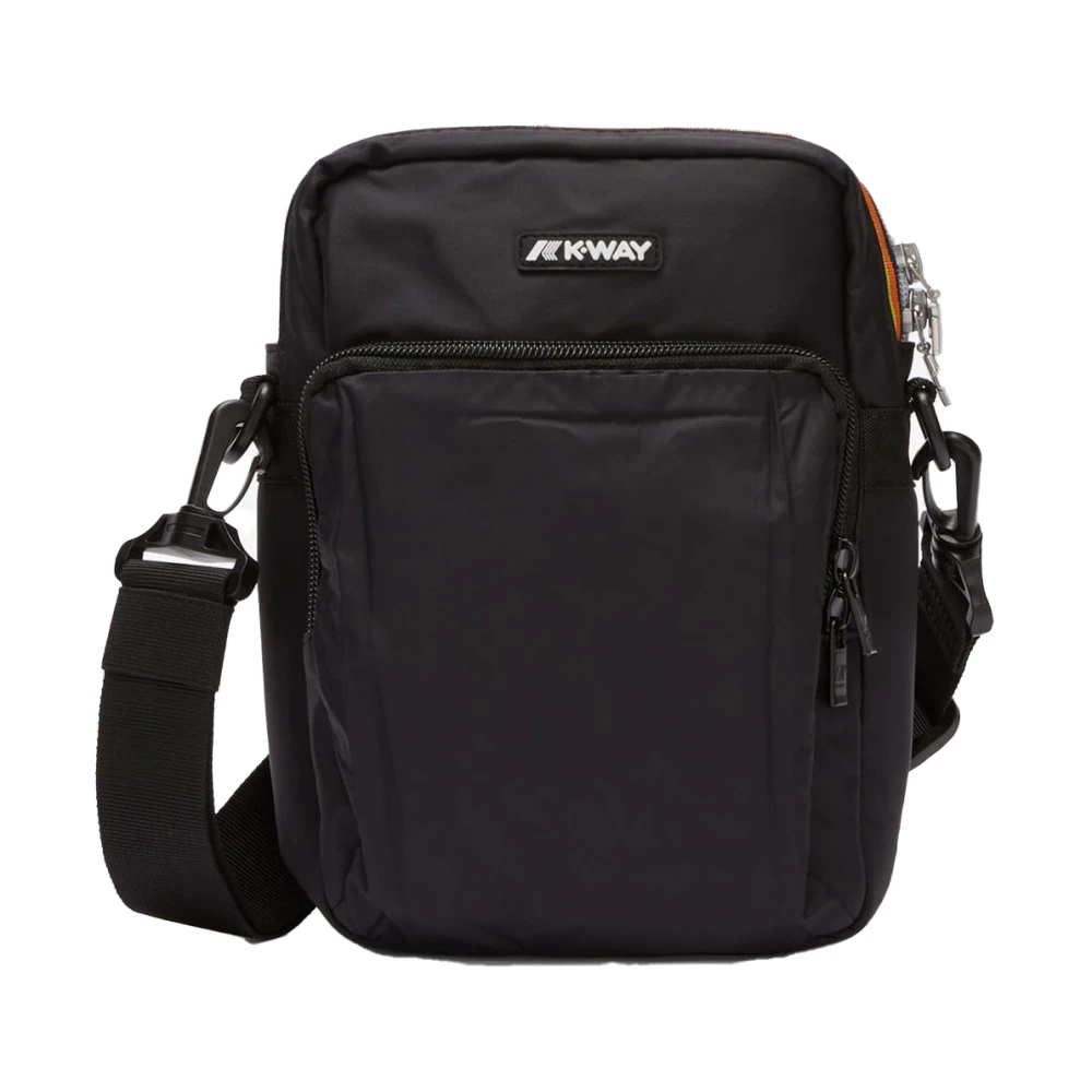 K-Way Men's Black Erloy Messenger Bag