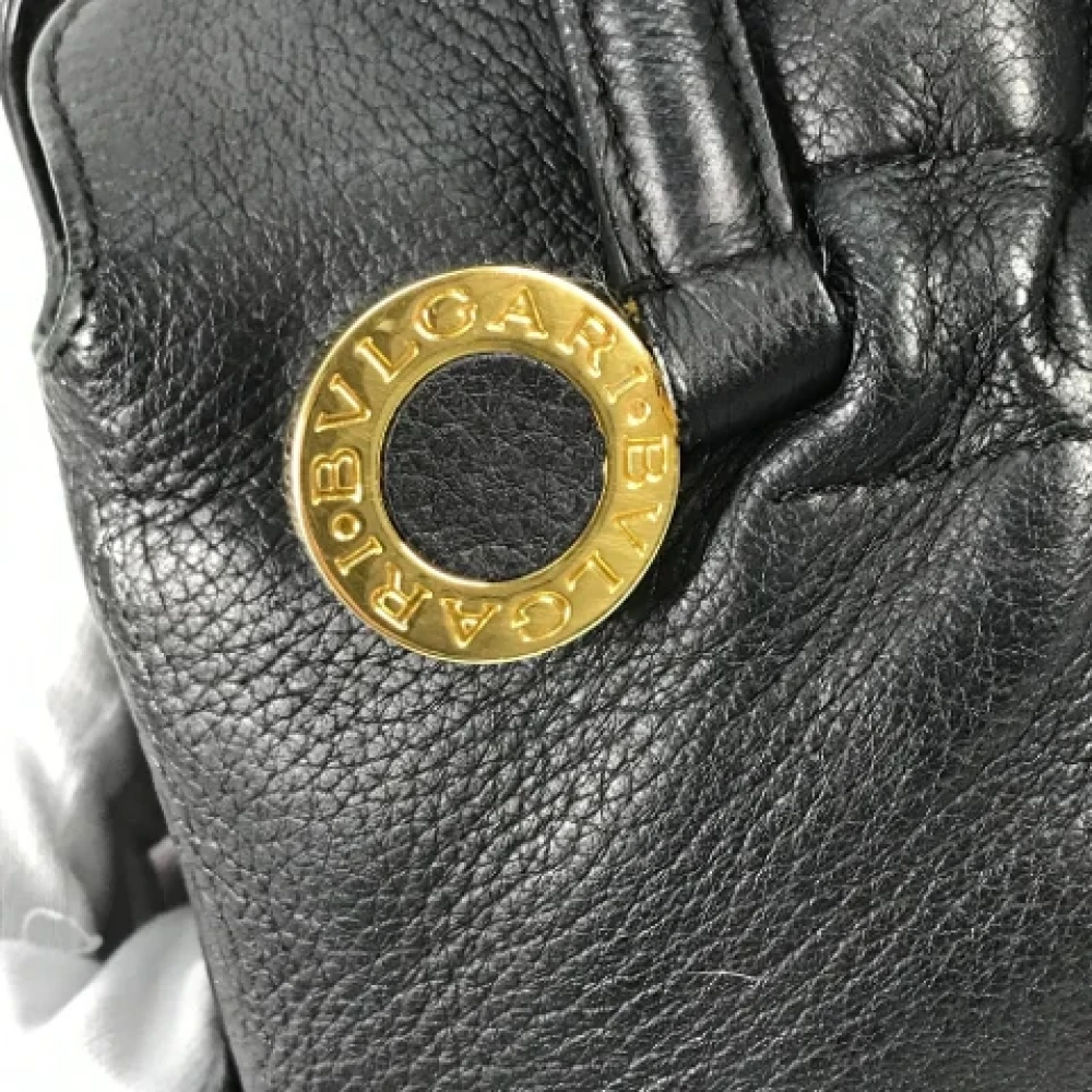 Bvlgari Vintage Pre-owned Leather totes Black Dames