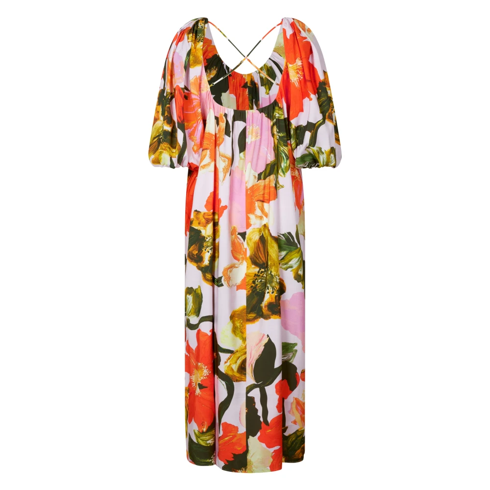Stine Goya Zomerse dag klaprozen Maxi Jurk Multicolor Dames