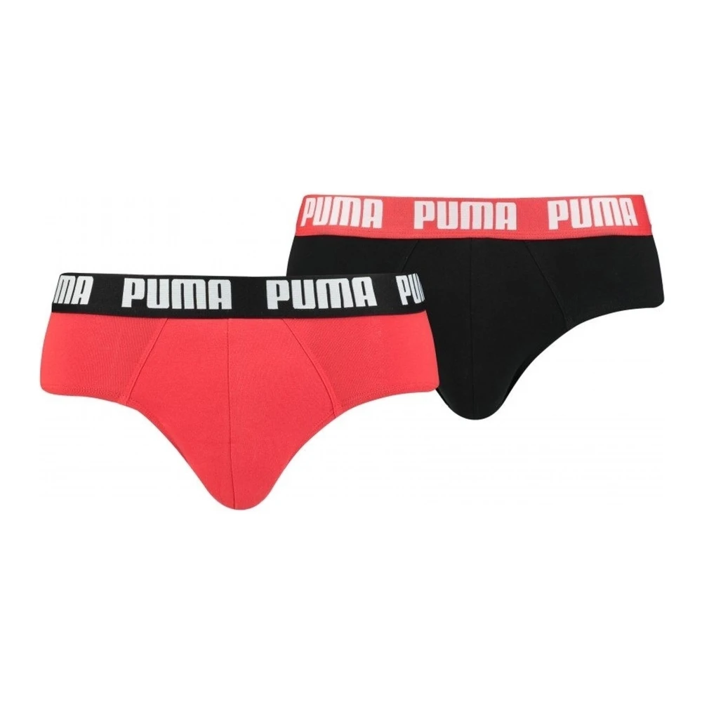 Puma Rood zwart heren dagelijkse slips 2-pack Multicolor Heren