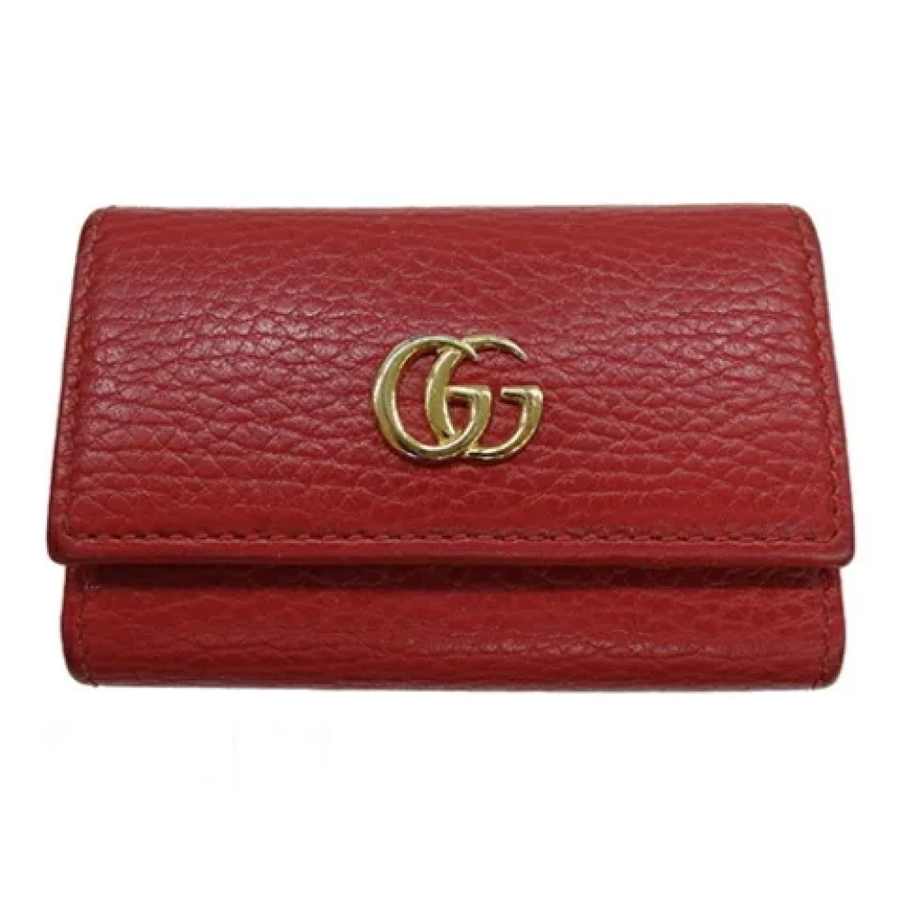 Gucci Vintage Pre-owned Leather key-holders Red Dames