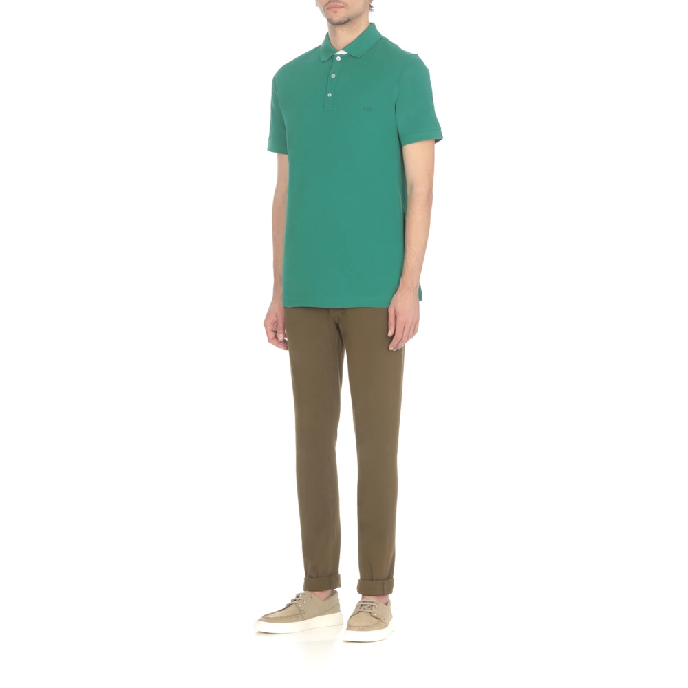 Fay Polo Shirts Green Heren