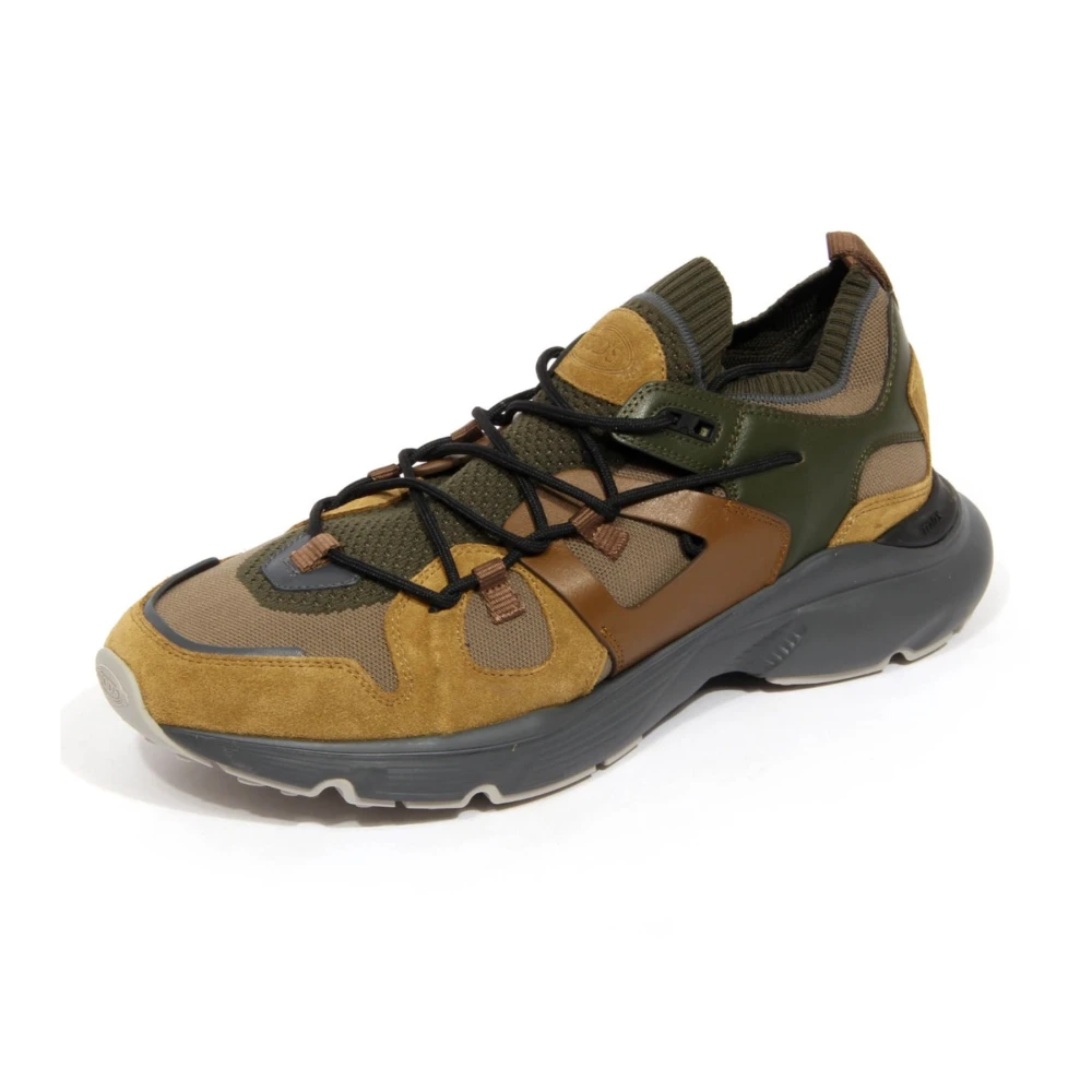 Tod's Men's Green Allacciata Maglia Sport Run 54C Q7d - Sneakers - 6 Uk - Shoes