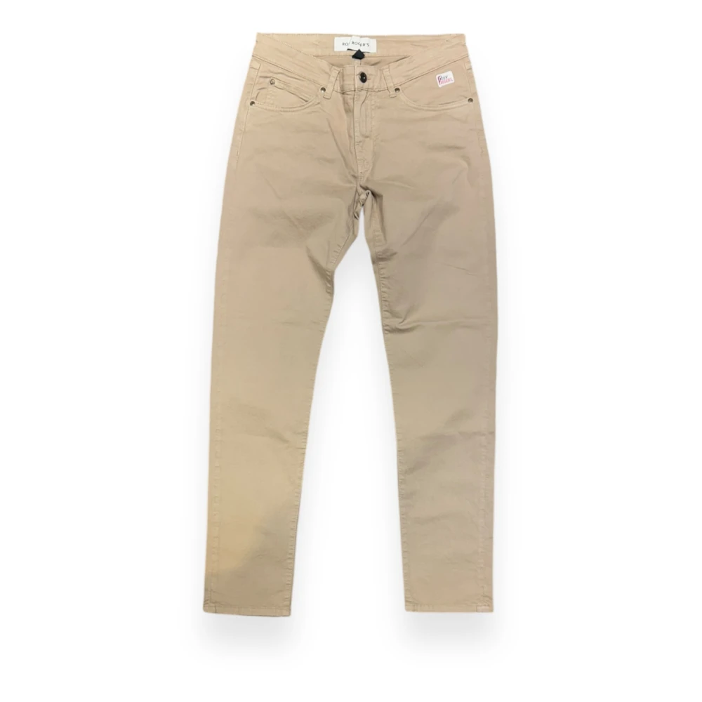 Roy Roger's Effen Jeans 517 voor Mannen Beige Heren