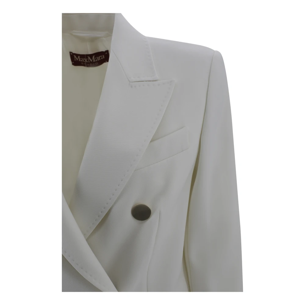 Max Mara Studio Witte Jassen voor Vrouwen White Dames