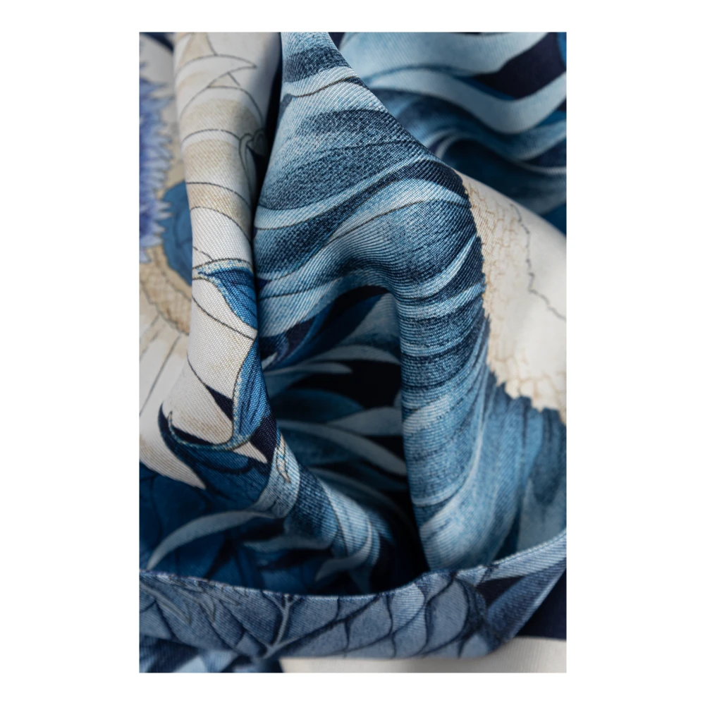 Salvatore Ferragamo Zijden sjaal Blue Dames