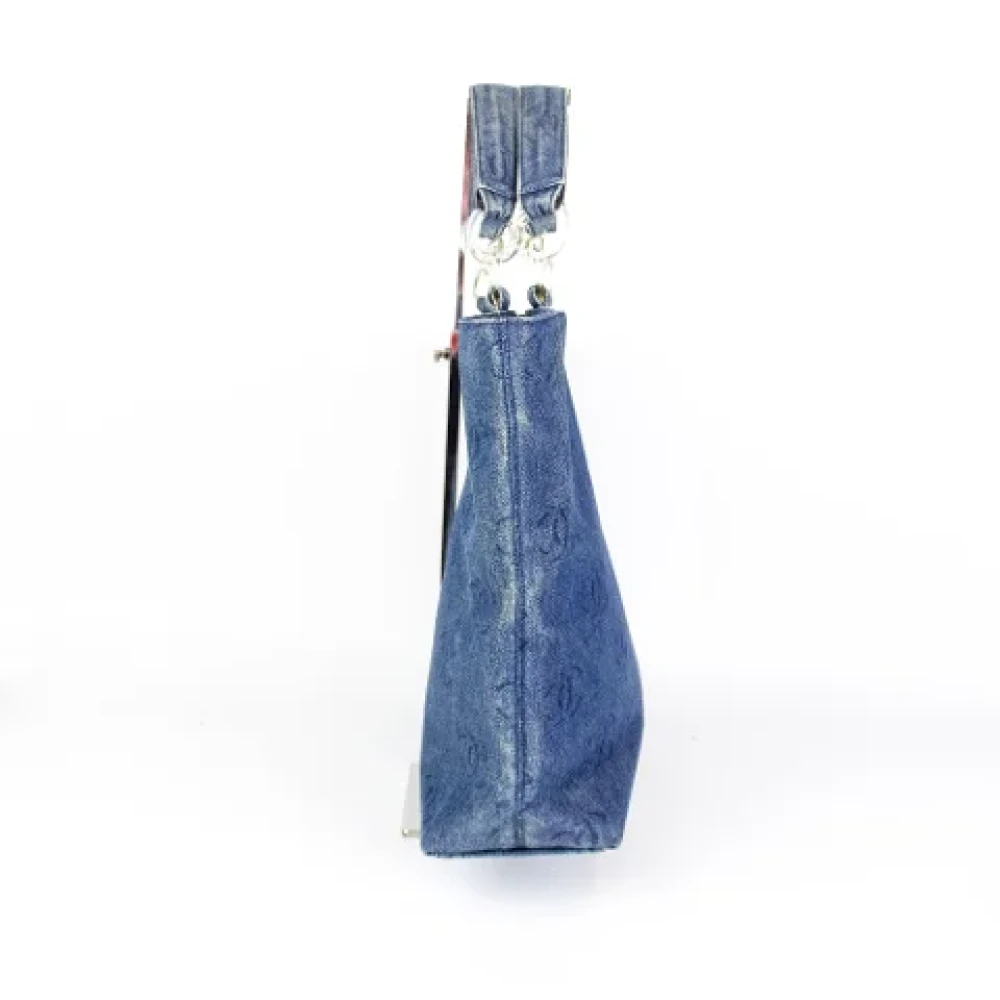 Chanel Vintage Pre-owned Denim chanel-bags Blue Dames