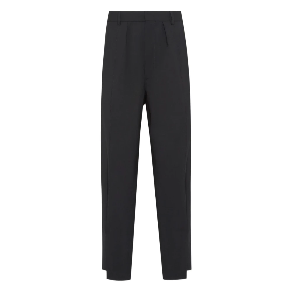 Dsquared2 Black Wide Trousers, Male, M, Stylish Trousers