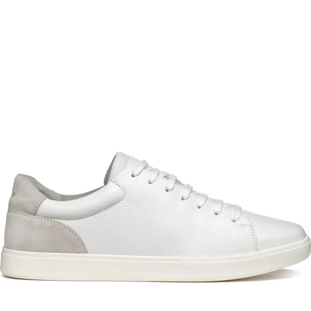 Geox Men's White Sneakers,, Trainers For Size 8 Uk