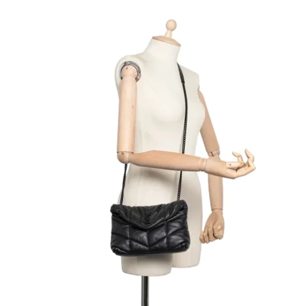 Yves Saint Laurent Vintage Pre-owned Leather crossbody-bags Black Dames