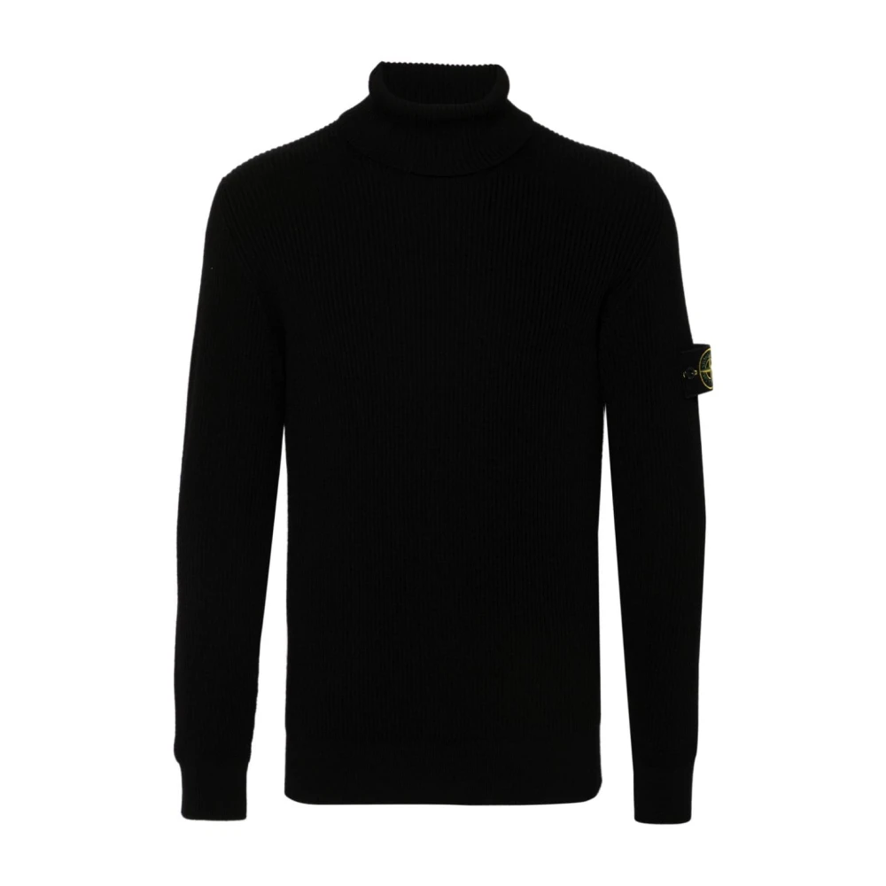 Stone Island Zwarte Sweater Collectie Black Heren