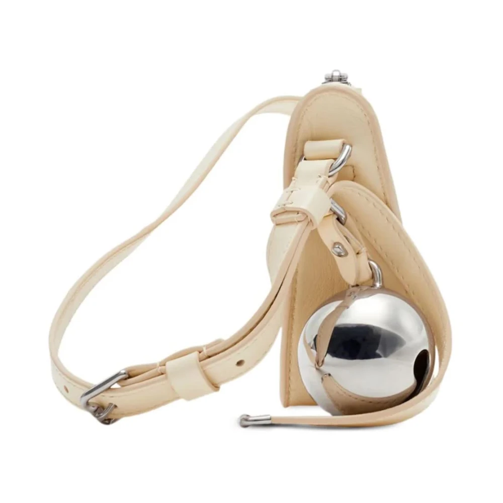 Burberry Shield Sling Mini Parel Tas Beige Dames