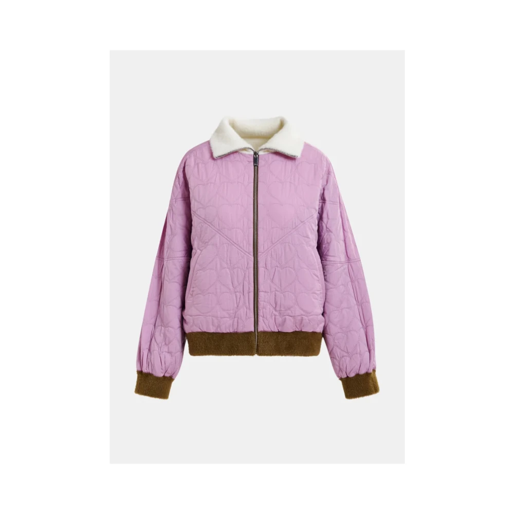 Essentiel Antwerp Omkeerbare Oversized Hart Gewatteerde Jas Multicolor Dames