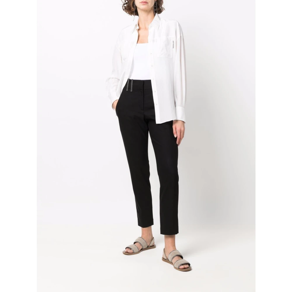 BRUNELLO CUCINELLI Witte Top Elegante Stijl White Dames