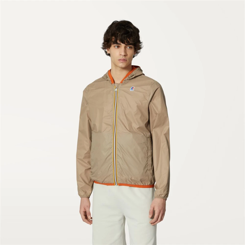 K-way Jacques Plus.2 Double Omkeerbare Lichtgewicht Jas Orange Heren
