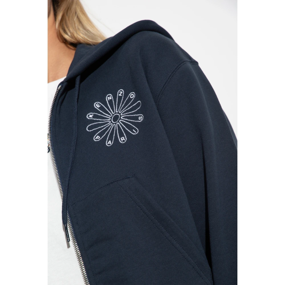 Kenzo Sweatshirt met logo Blue Dames
