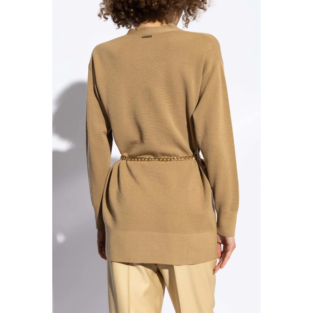 Michael Kors Wol wollen cardigan Brown Dames