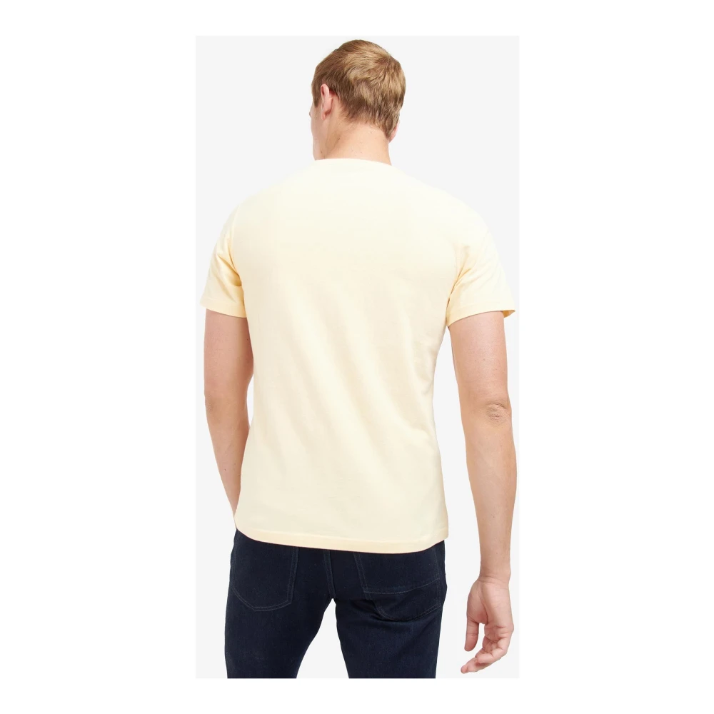 Barbour Thrift Graphic-Print T-Shirt Yellow Heren