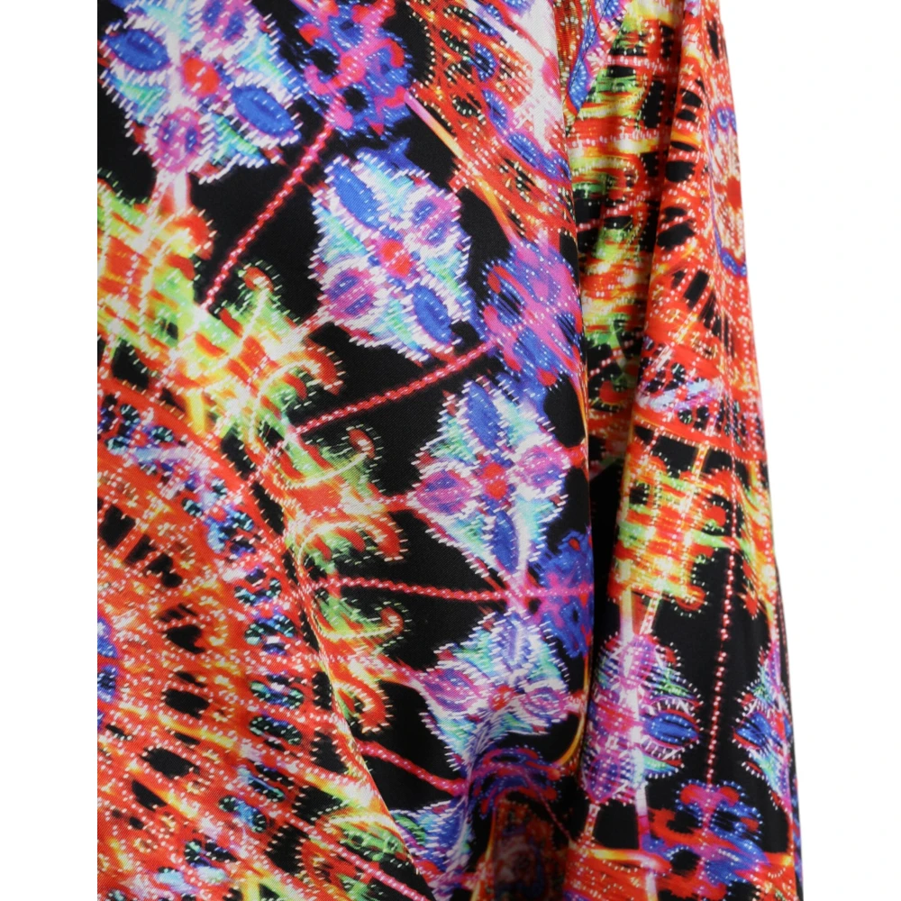 Dolce & Gabbana Multicolor Luminarie Seide Casual Shirt Multicolor Heren
