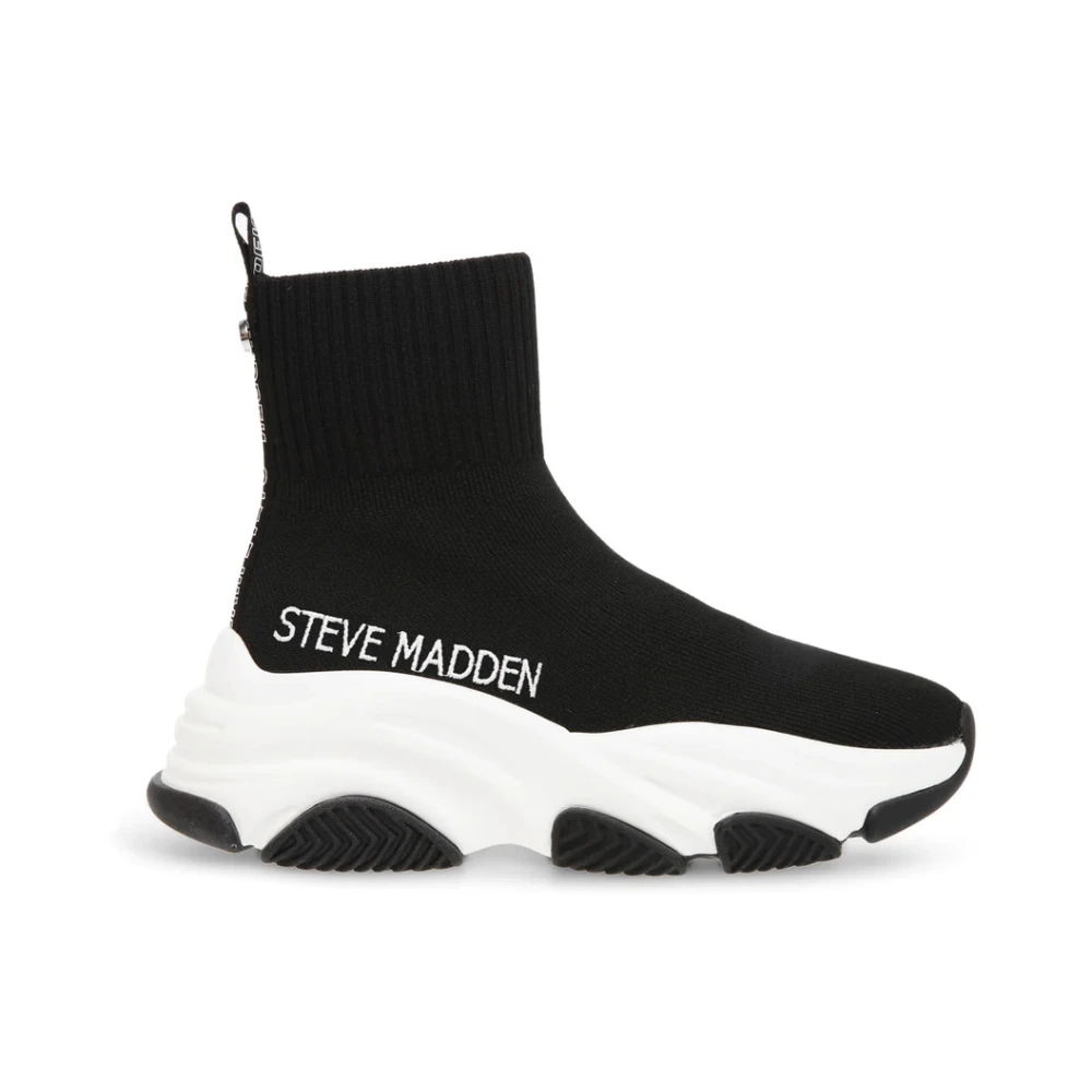 Steve Madden Women's Black Sneakers, 7 Uk, Stylish Prodigy Sneaker
