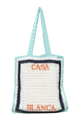 Broderad Logoskulderväska i