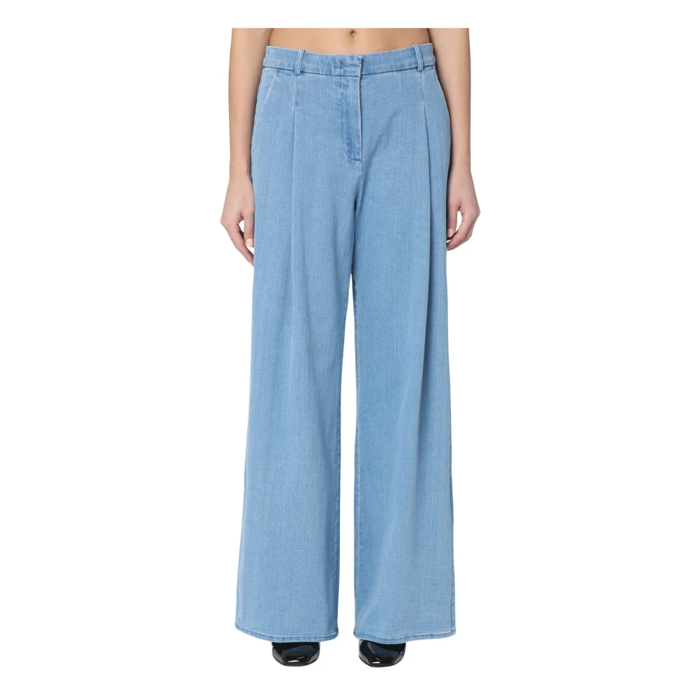 The Garment Baggy Loose Broek Blue Dames
