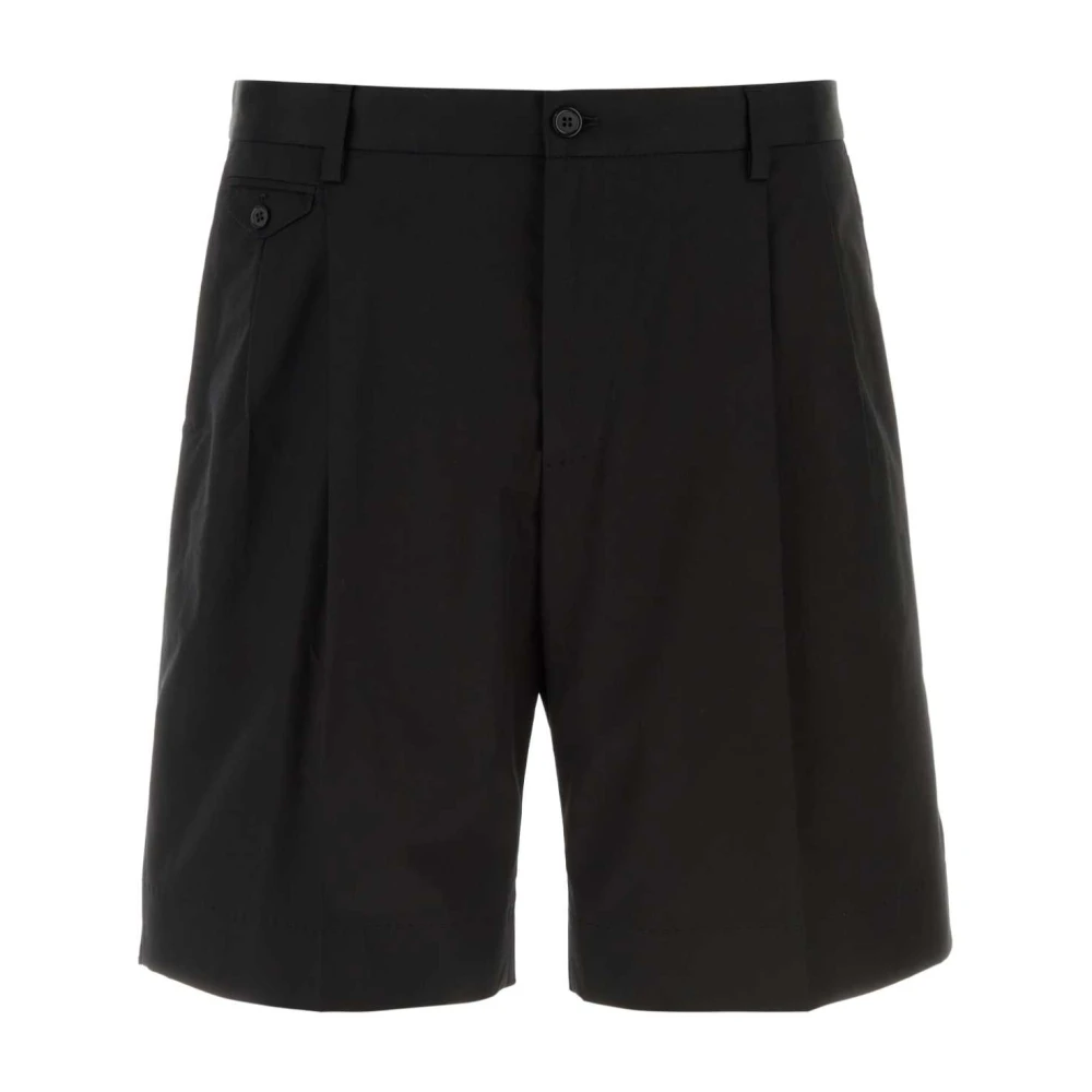 Dolce & Gabbana Men's Black Casual Shorts, 2XL, Bermuda Shorts