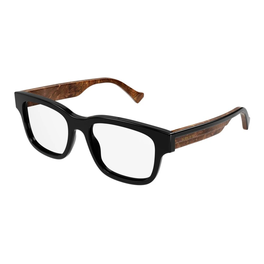 Gucci Unisex Black Glasses, 54 Mm, Rectangle Glasses