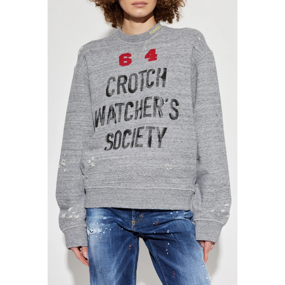 Dsquared2 Gedrukte sweatshirt Gray Dames