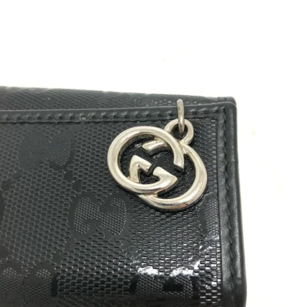 Gucci Vintage Pre-owned Leather key-holders Black Dames