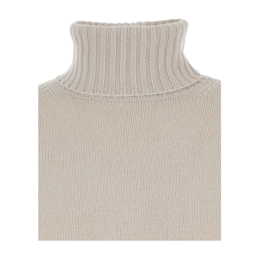 allude Beige Coltrui Trui Beige Dames