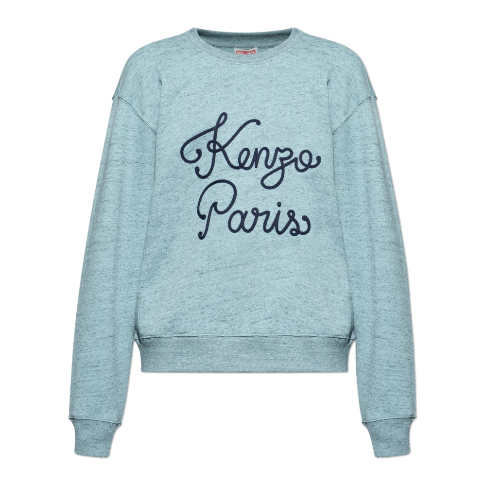 Kenzo Men's Blue Sweatshirt With Logo