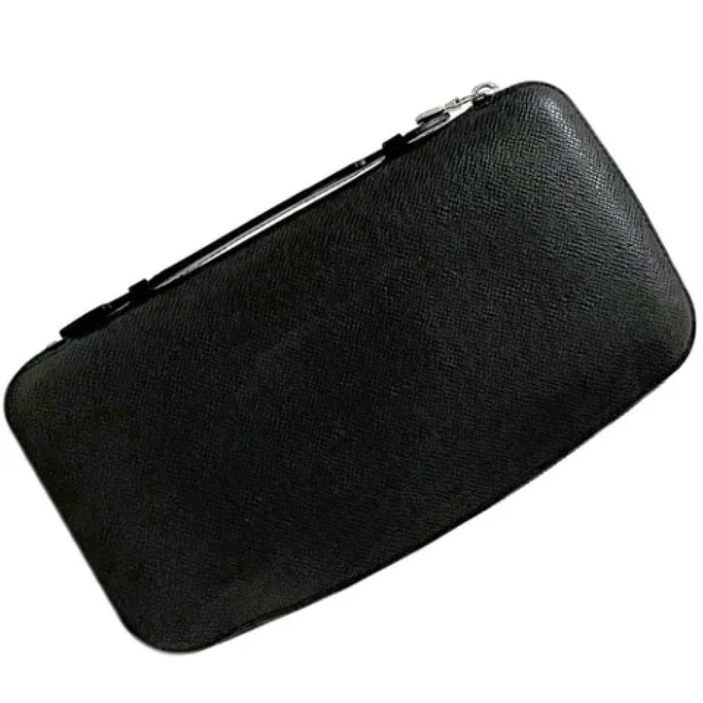Louis Vuitton Vintage Pre-owned Leather wallets Black Heren