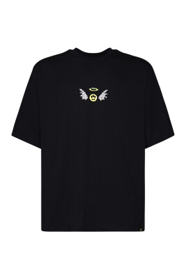 sort-bomuldst-shirt-med-rund-hals
