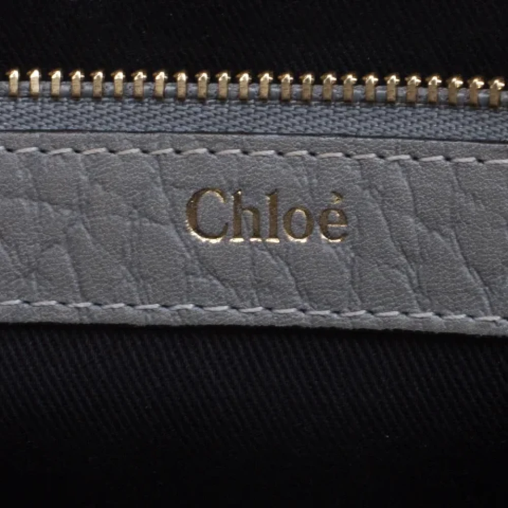 Chloé Pre-owned Leather shoulder-bags Gray Dames