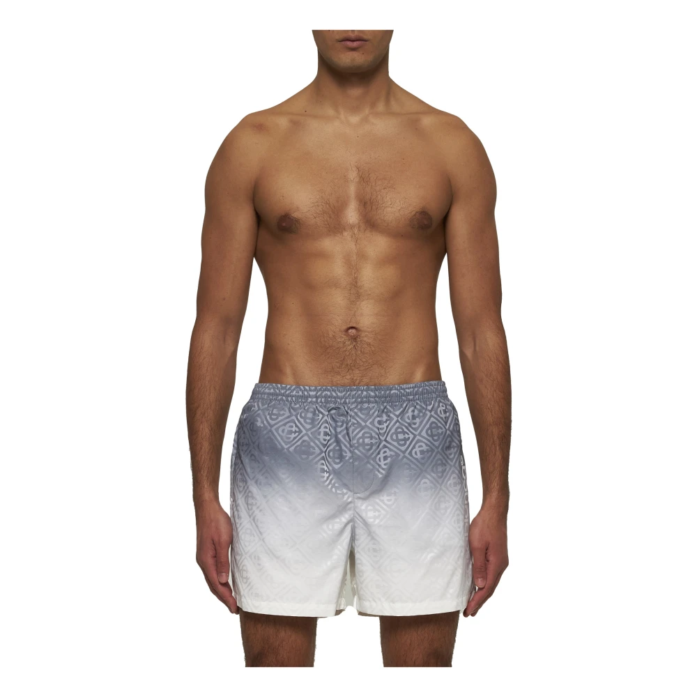 Casablanca Gradient Monogram Zwemshorts Grijs Gray Heren