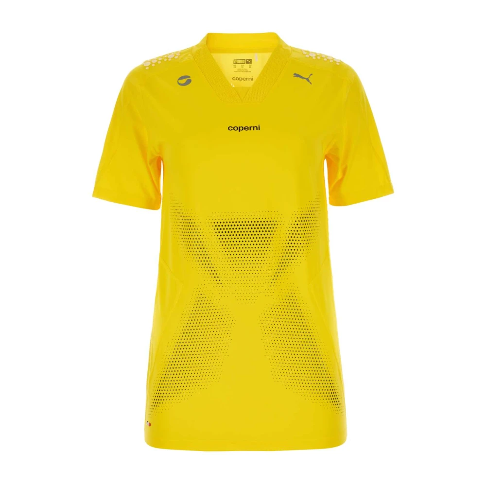 Coperni Gele stretch nylon Puma t-shirt Yellow Dames