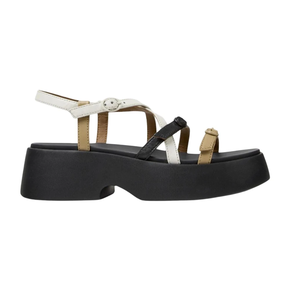 Camper Women's Multicolor Leather Platform Sandals