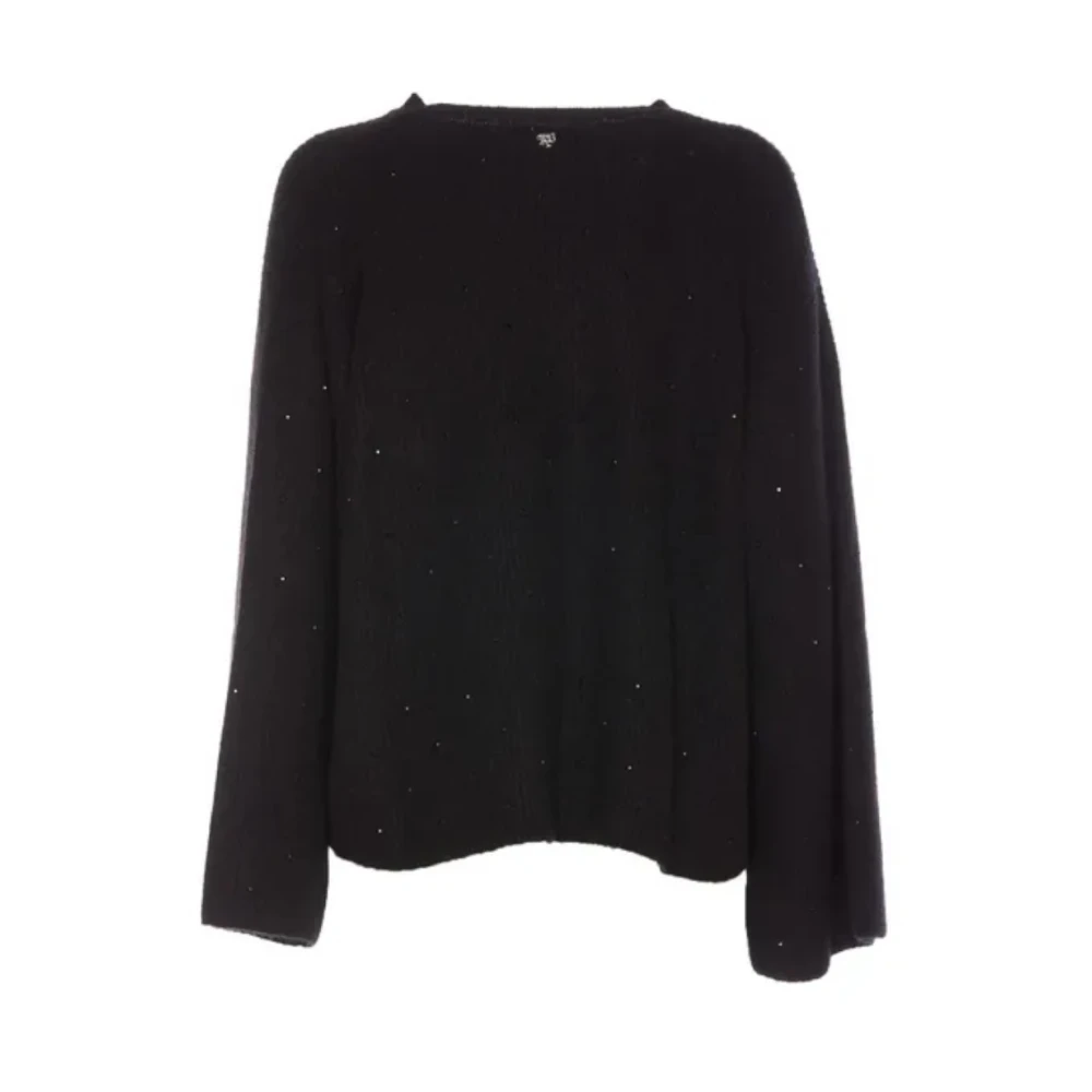 Aniye By Zwarte trui met strass steentjes Black Dames