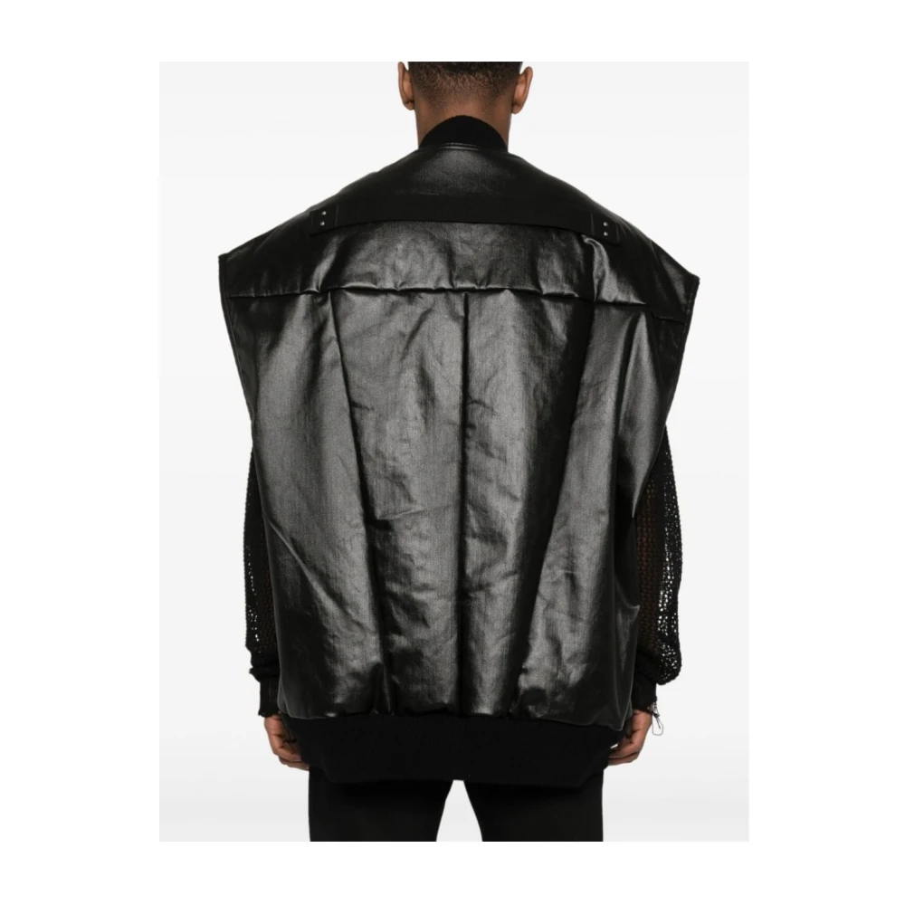 Rick Owens Giacca S Maniche 09 Vest Black Heren