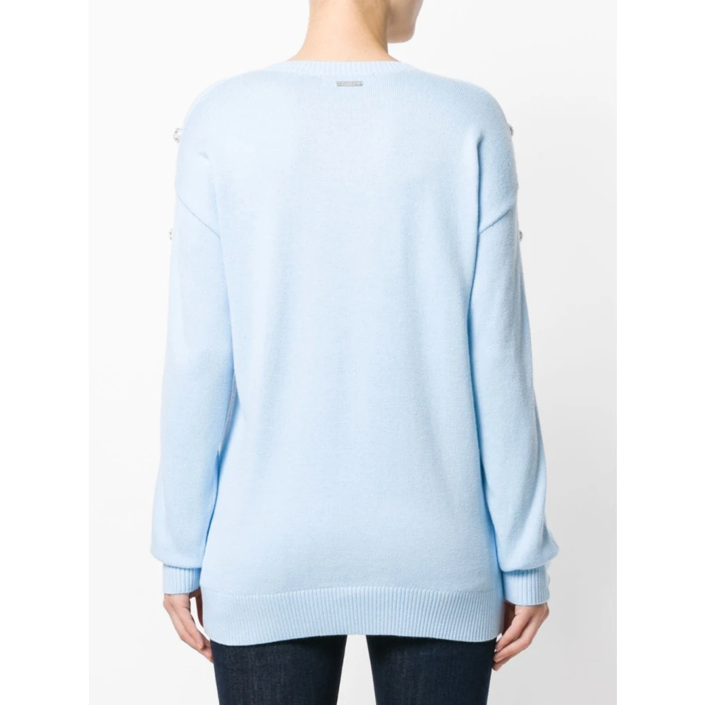 Michael Kors Crew Neck Sweater Blue Dames