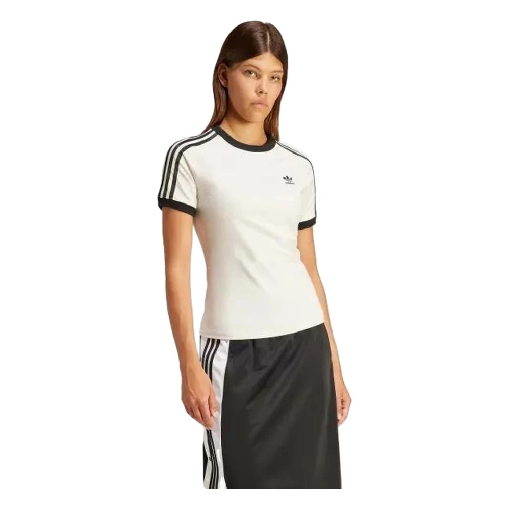 Adidas 3 S Rgln Teewhtmel T-shirt White Dames