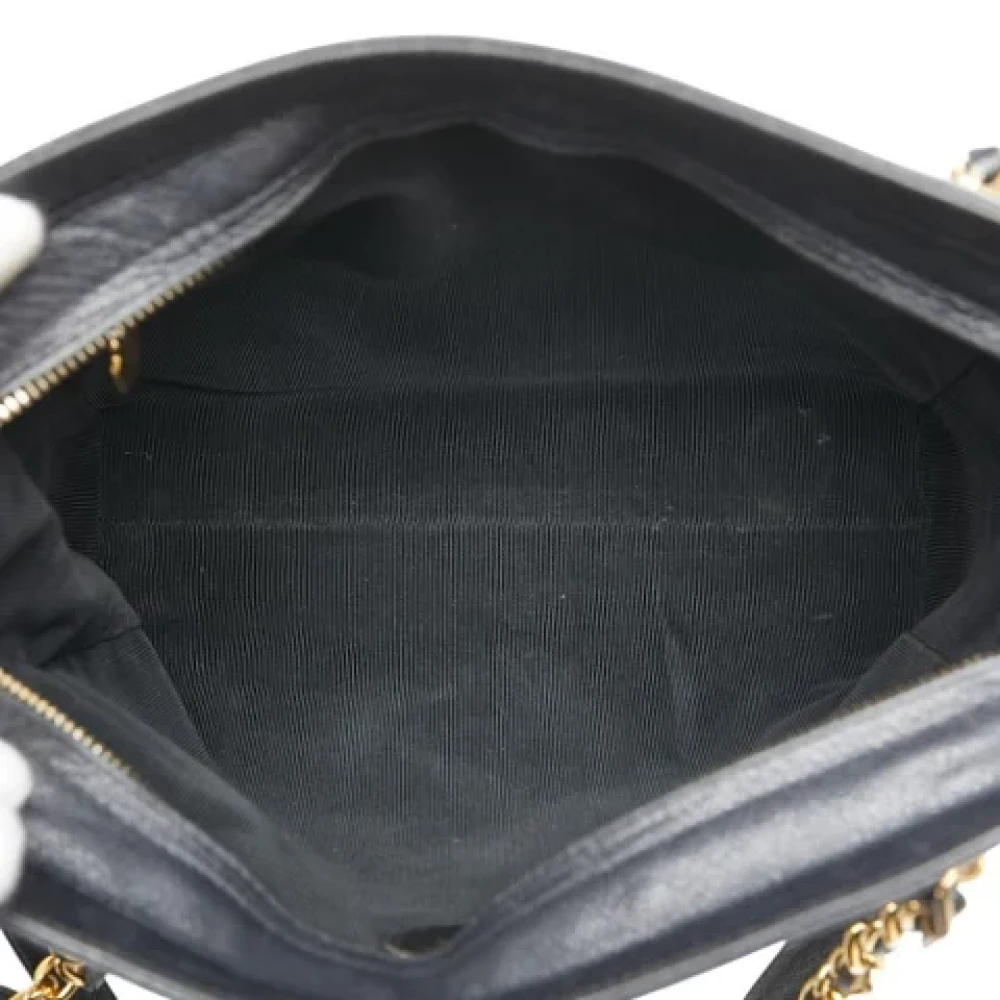 Chanel Vintage Pre-owned Leather shoulder-bags Black Dames